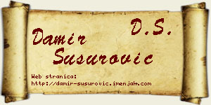 Damir Susurović vizit kartica